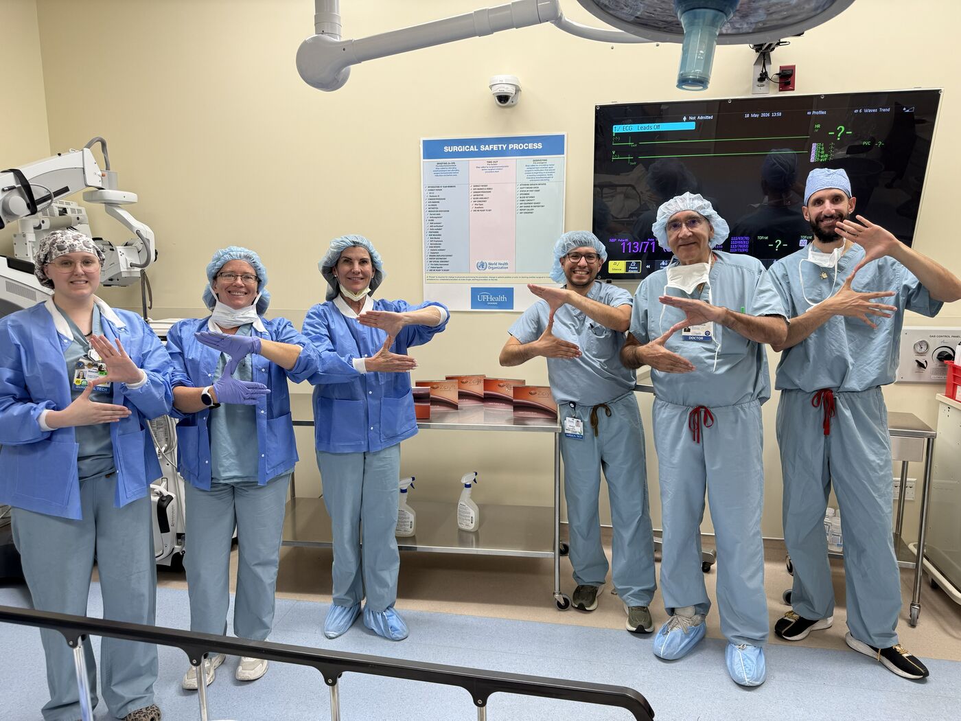 Dr. LiVecchi and team at University Health