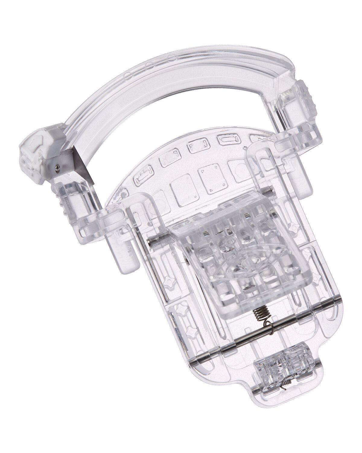 The Ziplyft device, a clear single-use upper eyelid instrument with a guarded sliding blade