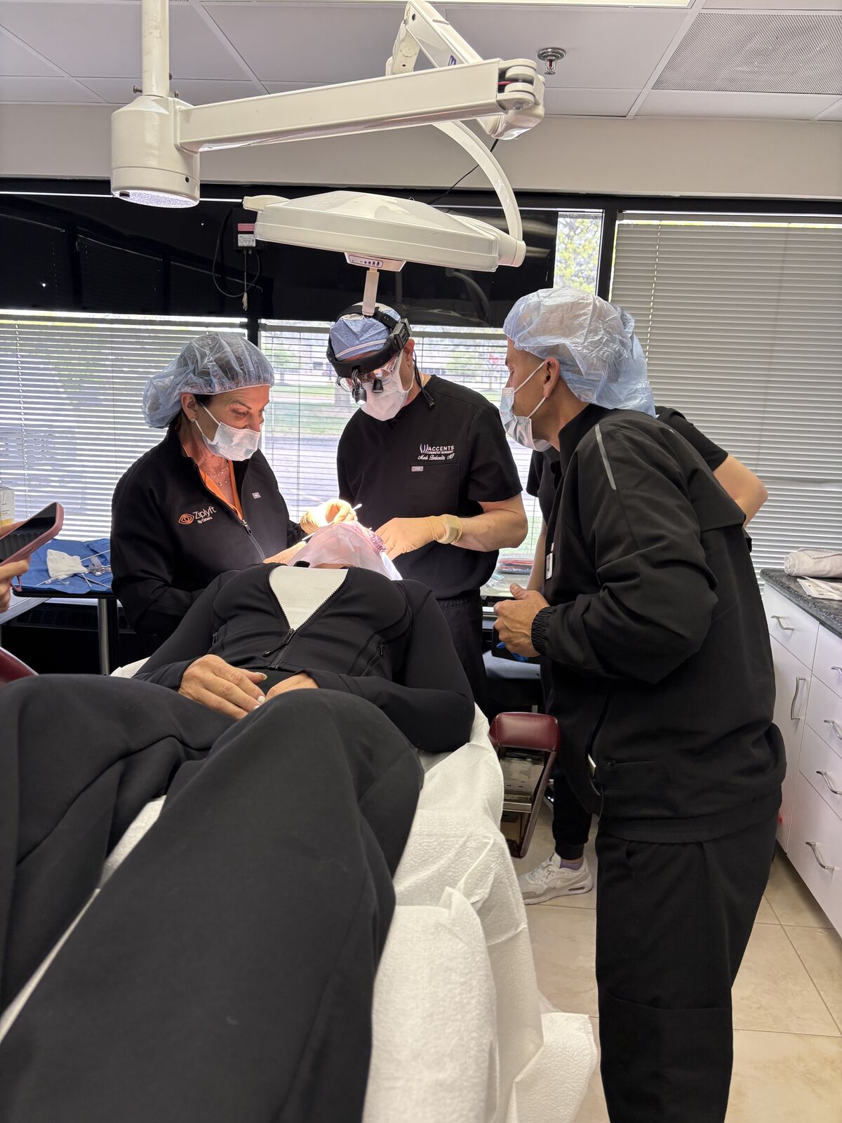 Hands-on Ziplyft training session with a physician